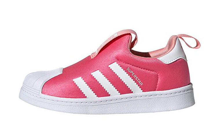 Детские кеды adidas originals Superstar 360 (бело-розовые) — Белый / розовый — фото 1