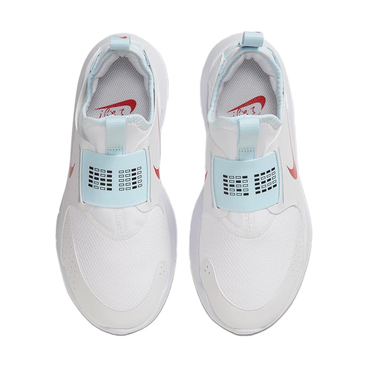 Детские кроссовки Nike Flex Runner (бело-сине-красные) — 白色/白色/冰川蓝/浅深红 — фото 6