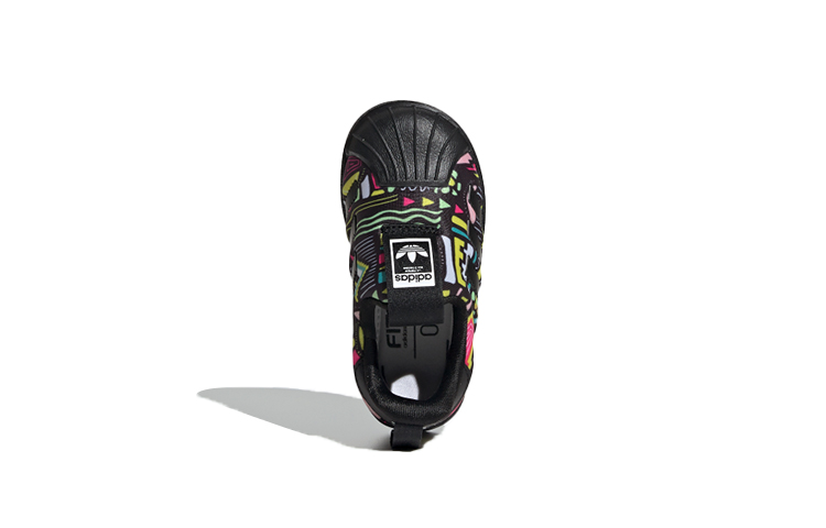 Детские кеды adidas originals Superstar 360 I (черно-желто-розовые) — Чёрный / жёлтый / розовый — фото 7