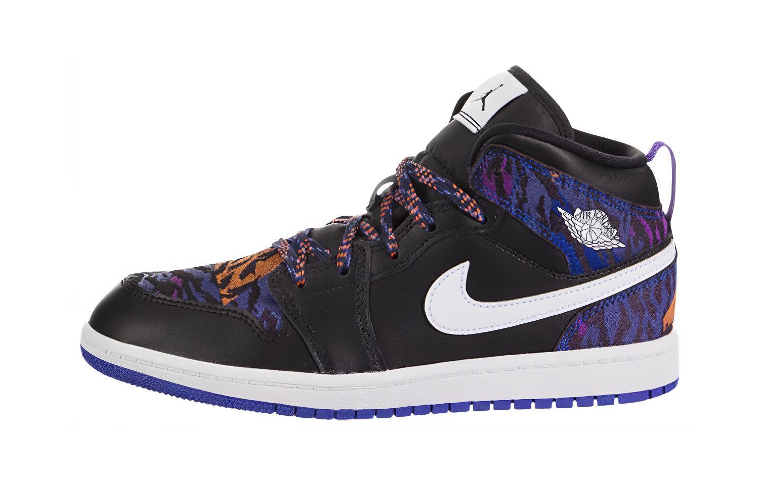 Кроссовки Jordan Air Jordan 1 (черно-синие)
