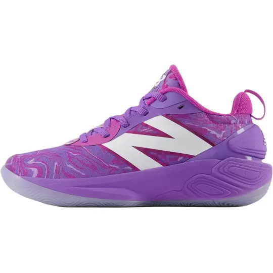 New Balance Two WXY V5 Abrasion Resistant Low top Children's Basketball Shoes Purple Teenagers