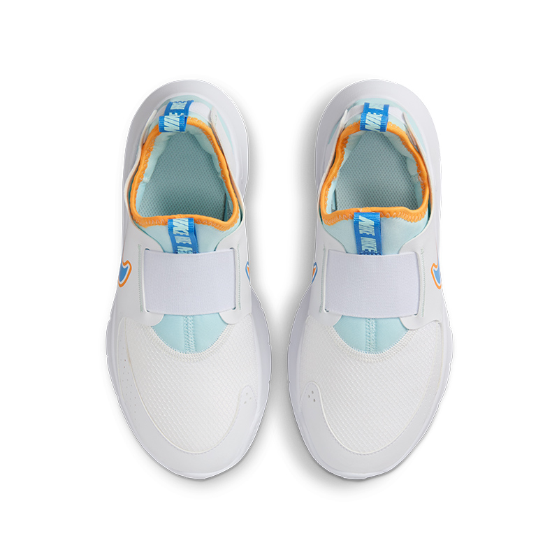 Детские кроссовки Nike Flex Runner (бело-синие) — 白/蓝/橘 — фото 6