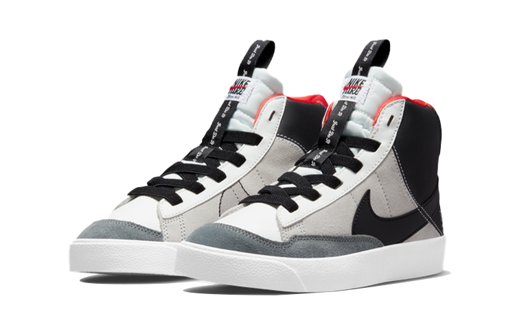 Детские кеды Nike Blazer 77 SE D (бело-черный) — фото 5