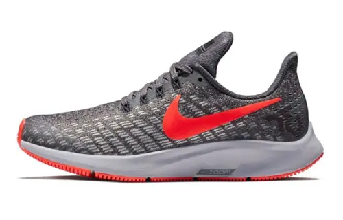 Nike Pegasus 35 Cushioning Slip Resistant Abrasion Resistant Breathable Low top Running Shoes Red Gray Unisex