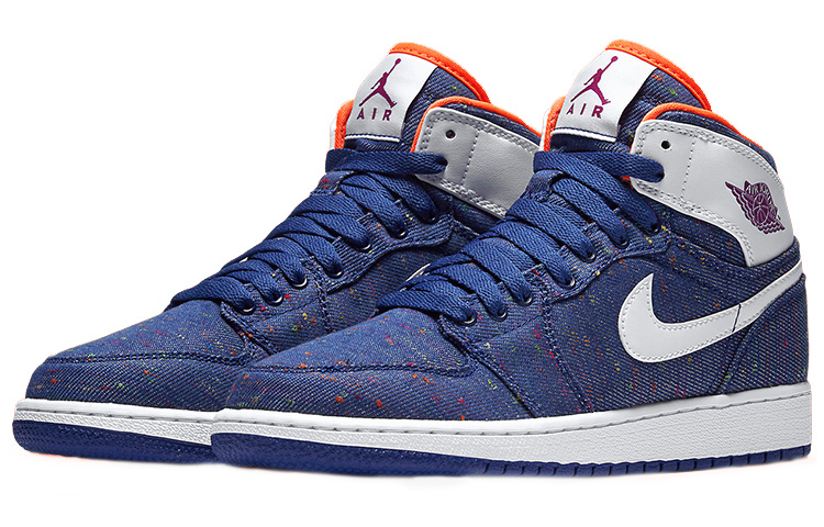 Кроссовки Jordan Air Jordan 1 Retro High GS (синие) — фото 5