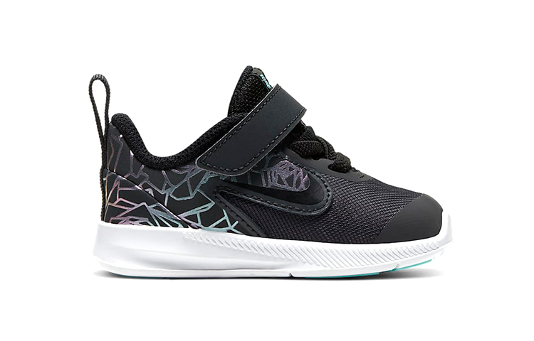 Детские кроссовки Nike Downshifter 9 Rebel (черно-зеленые) — Чёрный / зелёный — фото 2