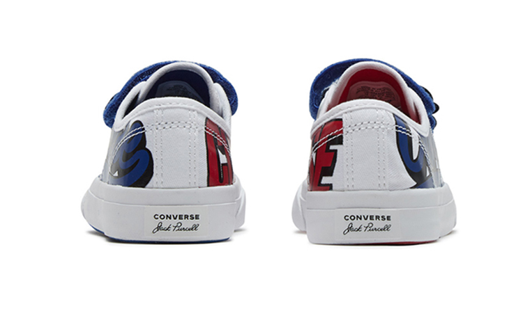 Кеды Converse Jack Purcell (бело-синий) — Белыйсиний — фото 5