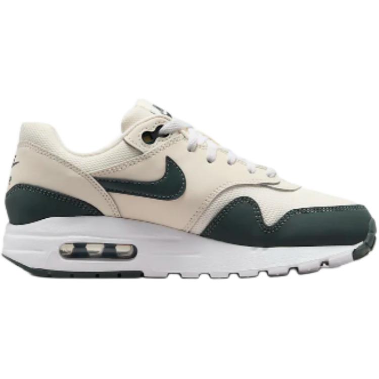 Кроссовки Nike NikeAir Max 1 GS (бежево-зеленые) — Бежевый — фото 2