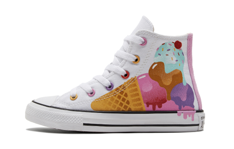 Детские кеды Converse Chuck Taylor All Star (бело-разноцветные)