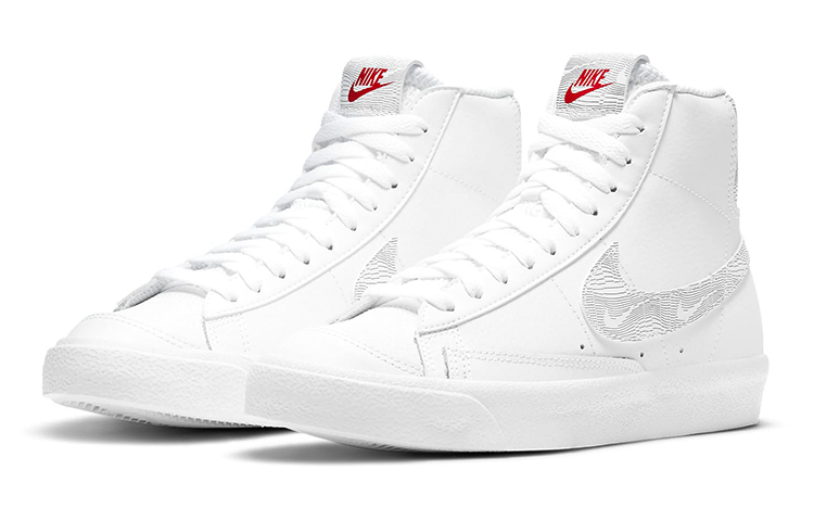 Кеды Nike Blazer 77 GS (бело-серебристые) — Белый / серебристый — фото 3