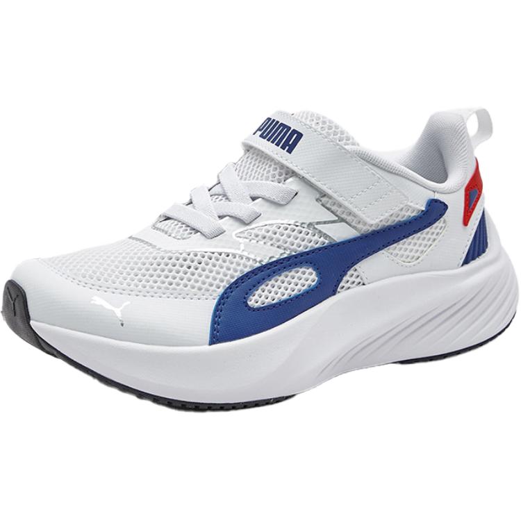 Детские кроссовки PUMA Pounce Lite OM AC+ JR (бело-синие)