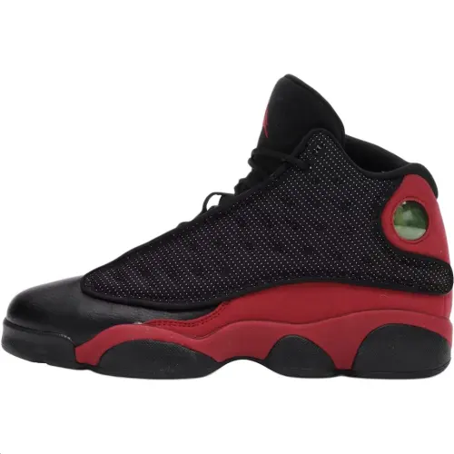 Jordan 13 High top Basketball Shoes Black Red Unisex