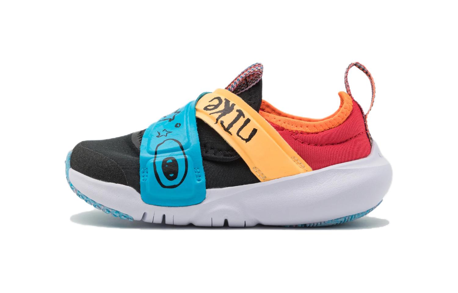 Кеды Nike Flex Advance SE TD (черно-оранжевые)