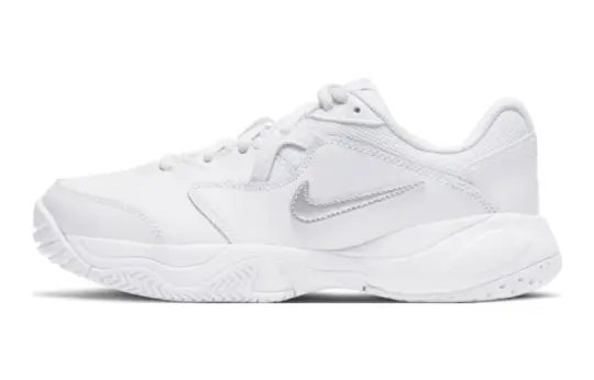 Nike Court Lite 2 Abrasion Resistant Low top Kids' Training Shoes White Unisex