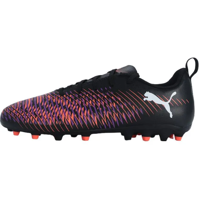 PUMA FUTURE 8 PLAY MG JR Synthetic Leather, Textile Abrasion Resistant Low top Kids' Soccer Shoes Black Kids'