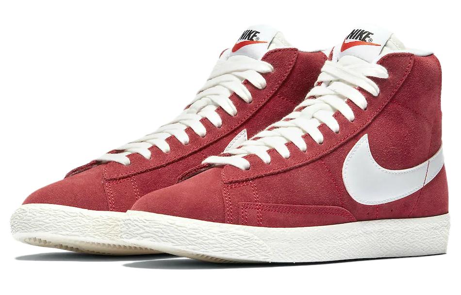 Кеды Nike Blazer Mid (бело-красные) — фото 3
