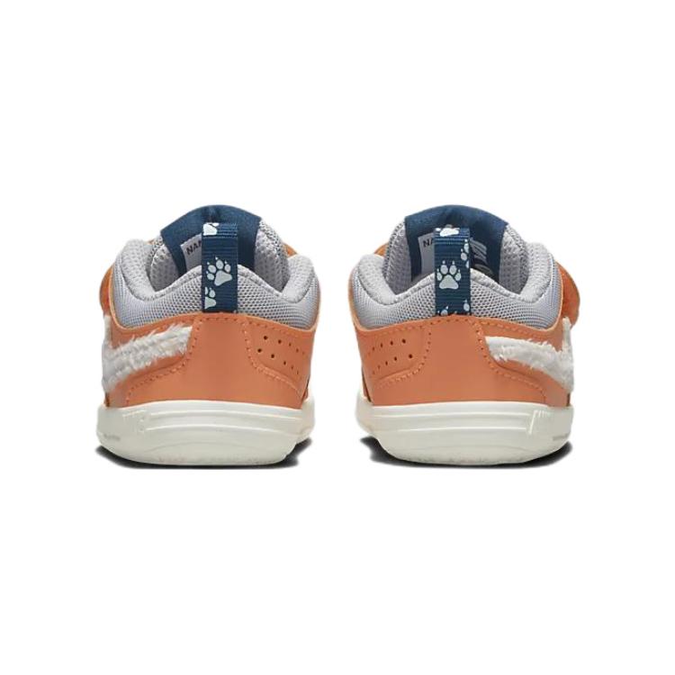 Детские кроссовки Nike Pico 5 Lil (бело-оранжевые) — фото 7