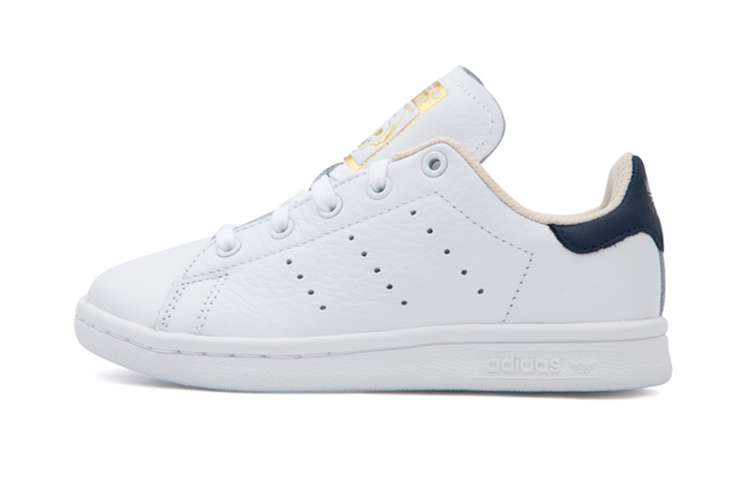 Детские кеды adidas originals Stansmith Prime (бело-синие)