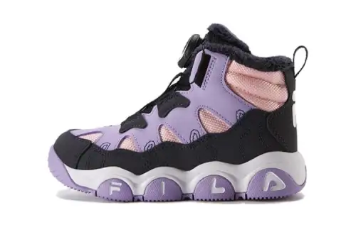 FILA KIDS Keep warm shock-absorbing wear-resistant children's purple high boots