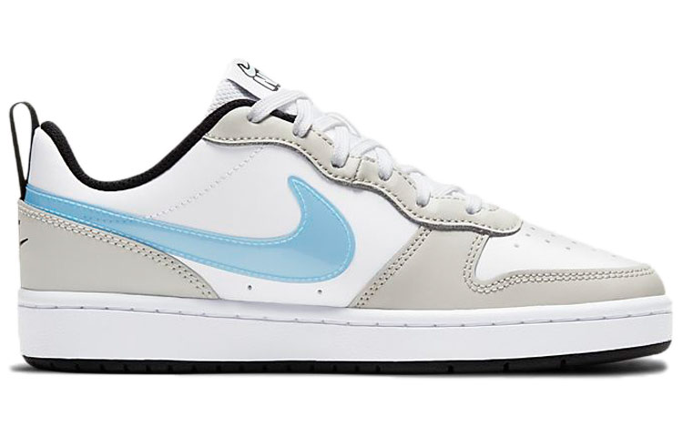 Кеды Nike NikeCourt Borough (бело-серый) — 白色/浅银灰/黑/冰川蓝 — фото 4