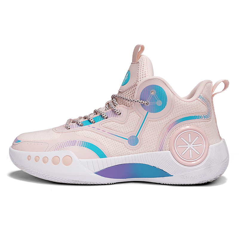 Robin Hood ROBINHOOD Fabric Court Dominant Cement Buster Practical Training Lightweight Versatile Torsion Resistant Anti-Slip Wear-Resistant Support Mid-top Children's Basketball Shoes Teenagers