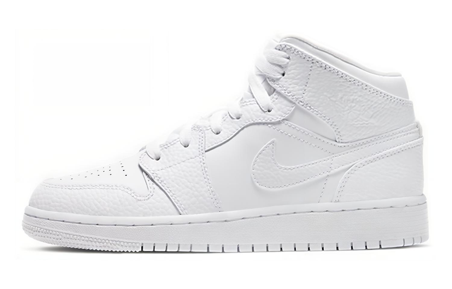 Кроссовки Jordan JordanAir Jordan 1 Mid GS (белый)