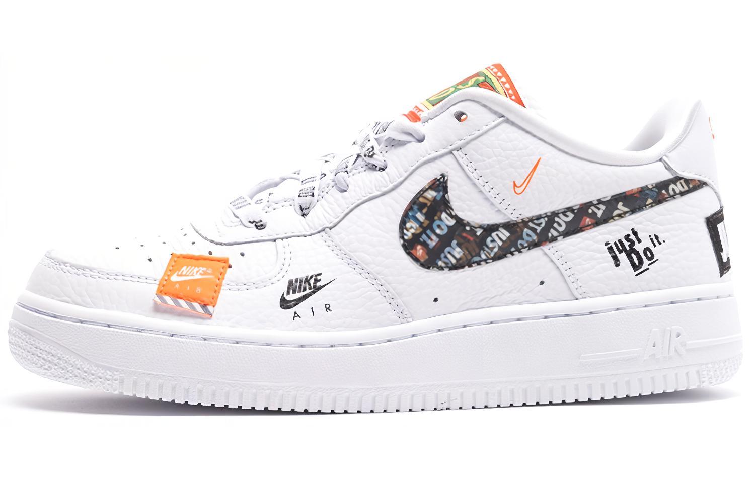 Кеды Nike Air Force 1 Just Do It Pack (бело-черные)