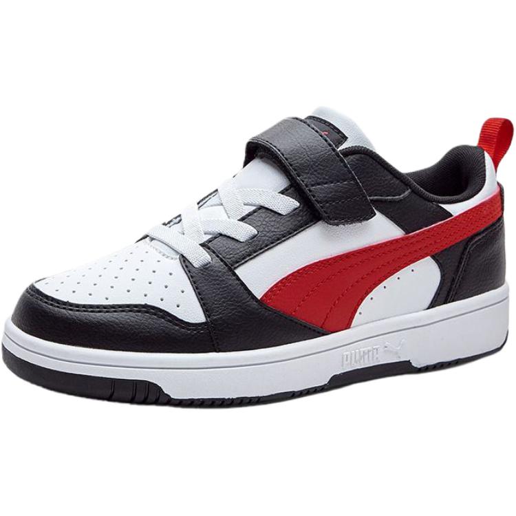Кеды PUMA Rebound V6 Lo AC (черно-бело-красные)