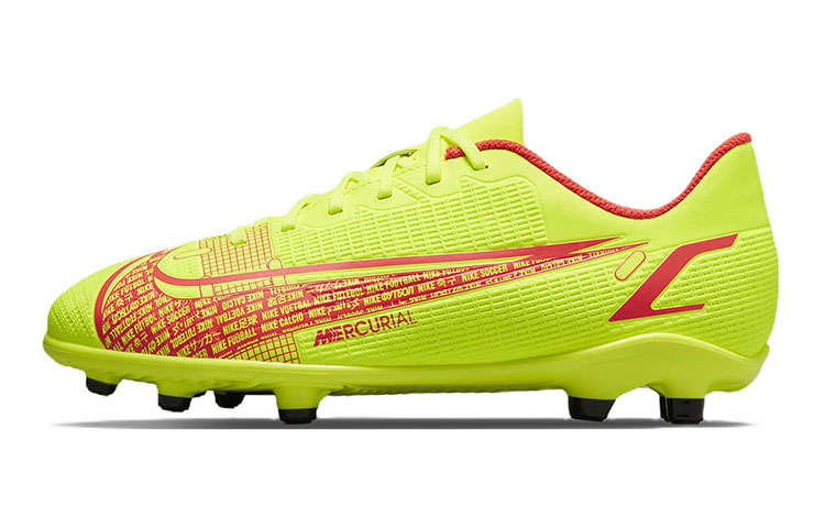 Nike Jr. Mercurial Vapor 14 Mercurial 14 Club FG/MG multi-field football boots fluorescent yellow children's style