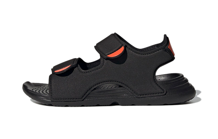 Детские сандалии adidas Swim Sandal (черно-оранжевые) — фото 1