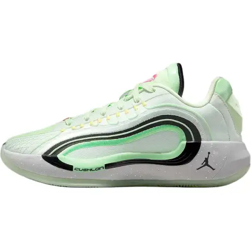 Jordan Luka 4 Low top Basketball Shoes Light Green/Black/Vapor Green/Metallic Silver Unisex