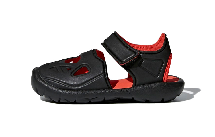 Сабо adidas neo FORTASWIM (черно-красные)