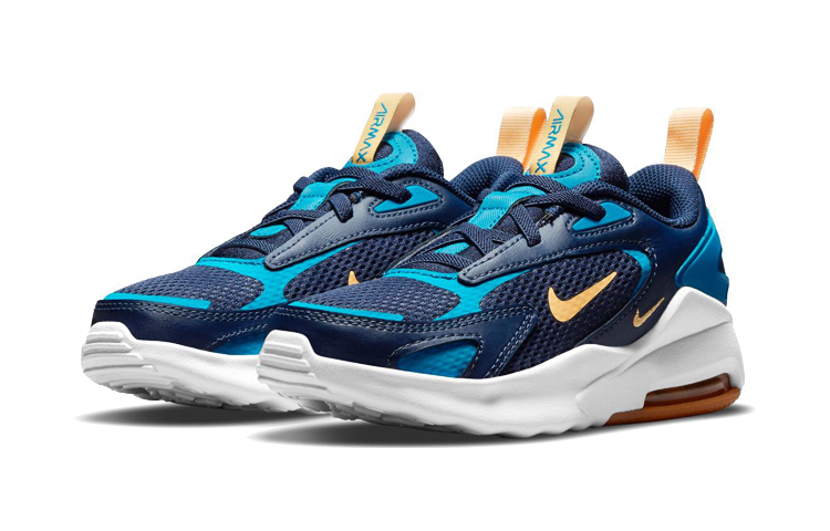 Детские кроссовки Nike Air Max Bolt (сине-бежевые) — фото 5