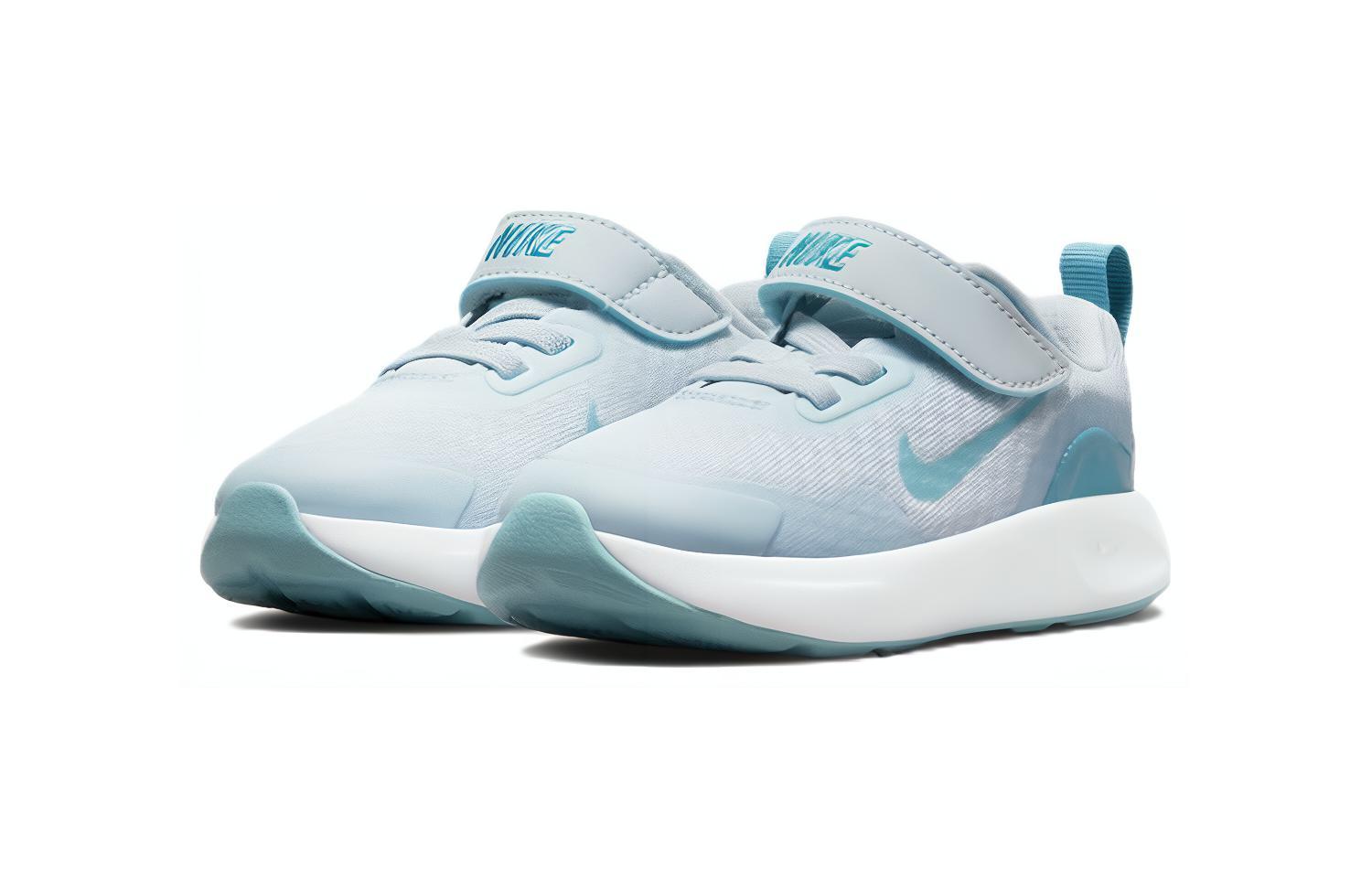 Детские кроссовки Nike Wearallday (сине-белые) — Синий / белый — фото 5
