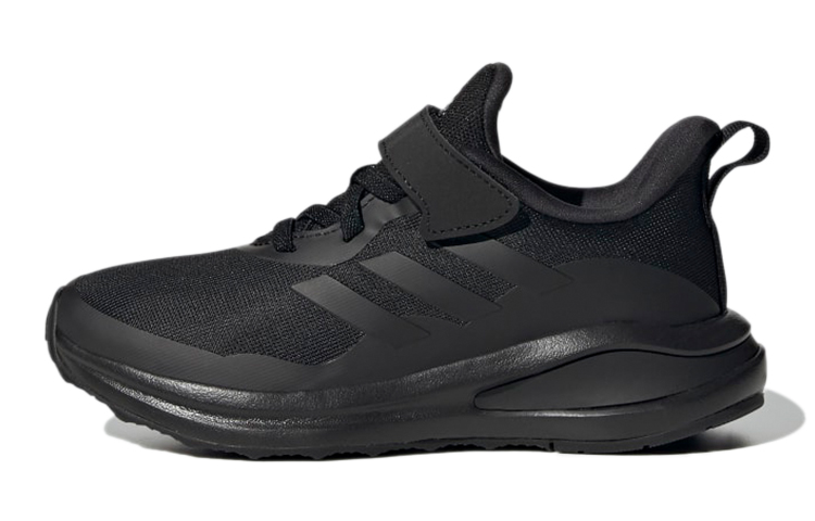 Детские кроссовки adidas Fortarun Elastic Lace Top Strap K (черные)