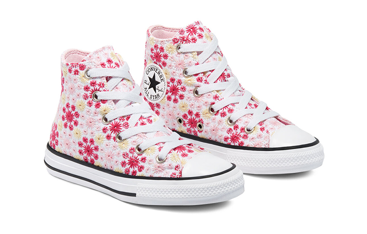 Кеды Converse All Star (розово-белая) — фото 3