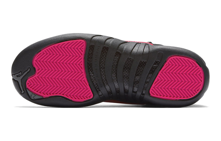 Кроссовки Jordan Air Jordan 12 GS (черно-розовые) — фото 8