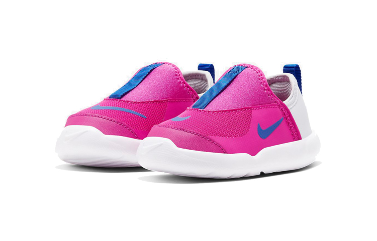 Кроссовки Nike Lil' Swoosh (серо-розовые) — фото 4