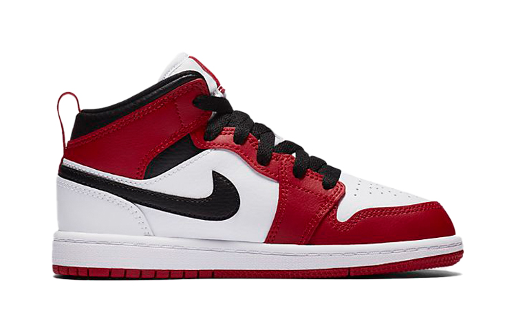 Детские кроссовки Jordan Air Jordan 1 Chicago (бело-красные) — фото 4