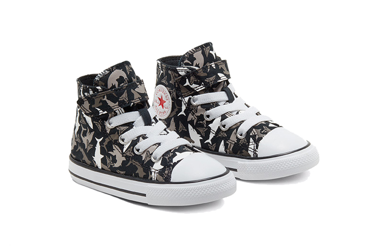 Детские кеды Converse Chuck Taylor All Star Shark Bite Easy-On (черные) — Чёрный — фото 3