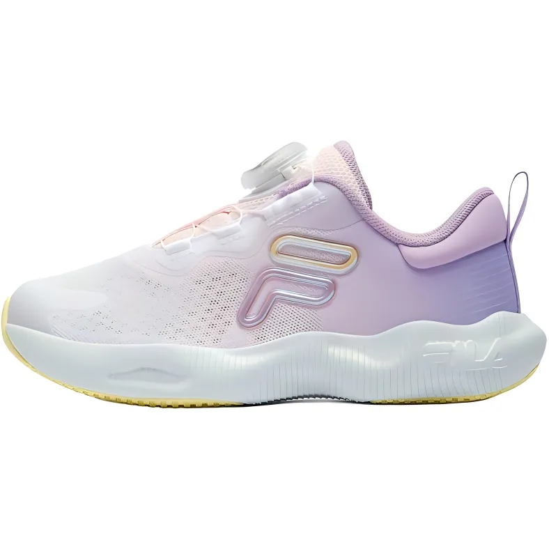 FILA KIDS BOA Cloud Walk 2 Rebound Breathable Rebound And Breathable Low top Kids' Training Shoes Pink Purple