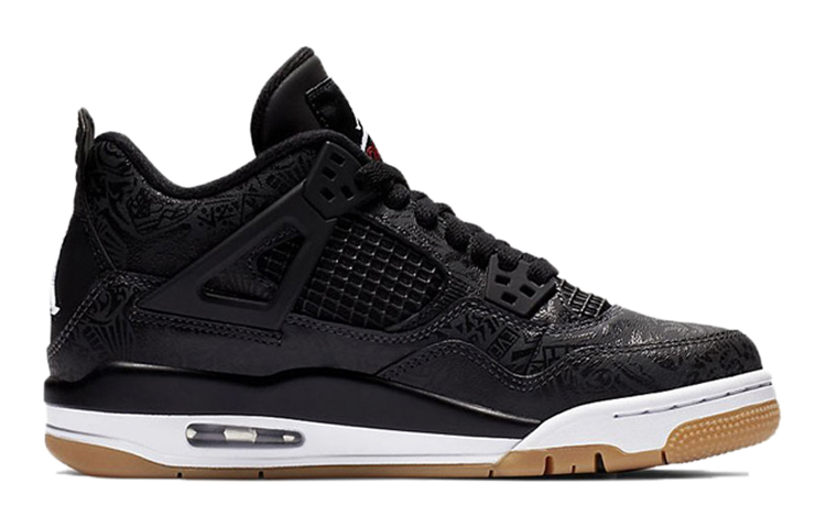 Кеды Jordan Air Jordan 4 Black Laser (черный) — Чёрный — фото 4