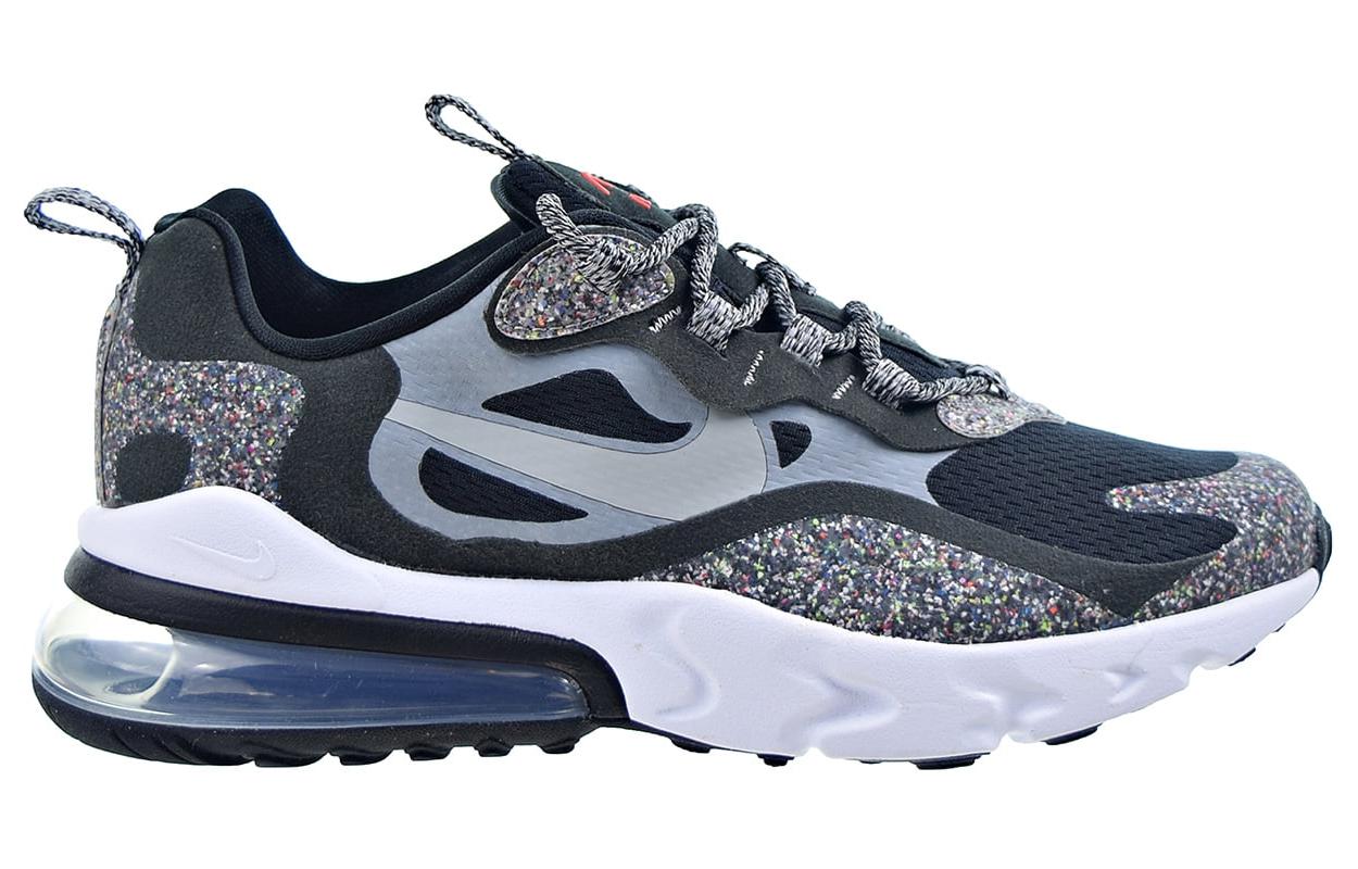 Кроссовки Nike NikeAir Max 270 React SE (черно-серые) — фото 3