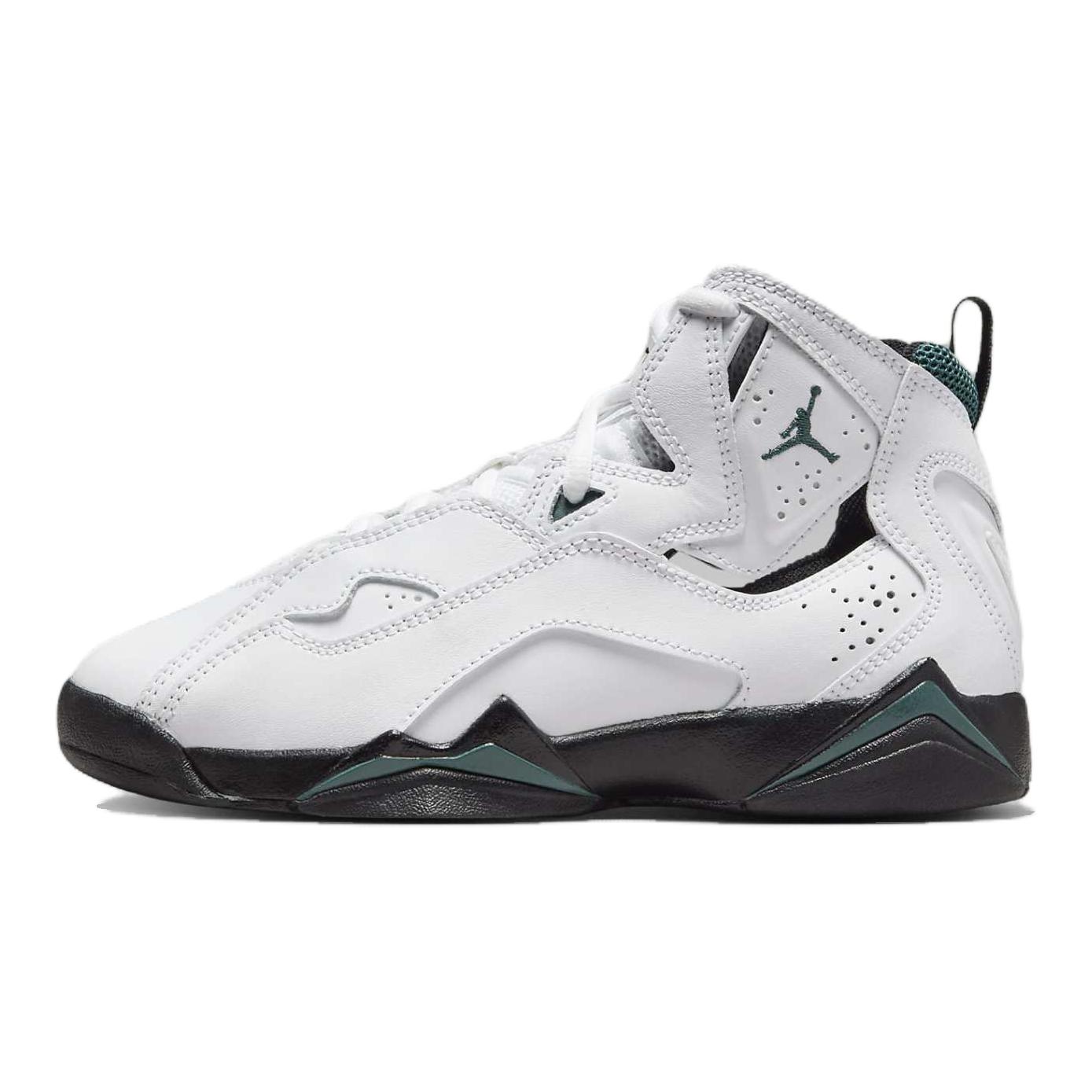 Jordan True Flight High top Basketball Shoes White/Black Unisex