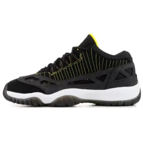 Jordan Air Jordan 11 Slip Resistant Abrasion Resistant Low top Casual Shoes Black Unisex