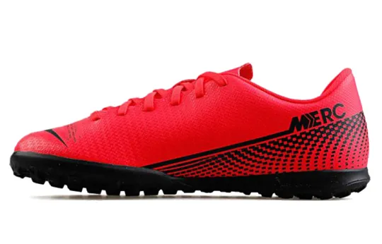 Nike Mercurial Vapor 13 CLUB TF JR Fabric Slip Resistant Abrasion Resistant Cushioning Low top Kids' Soccer Shoes