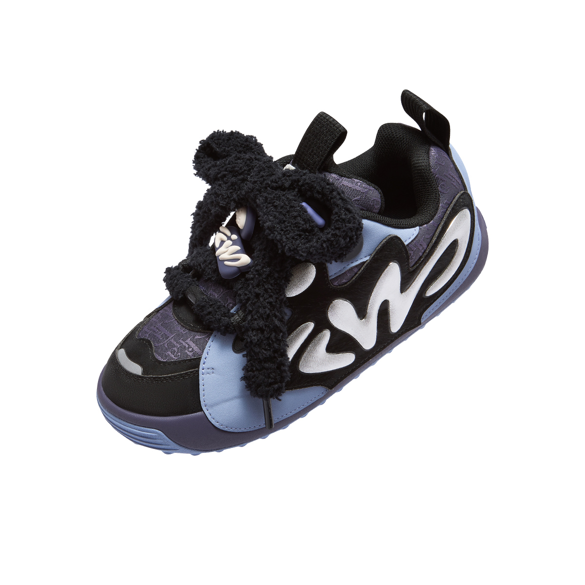 Кеды Fila KIDS Heritage-FHT EVO (серо-синие) — 蓝黑紫配色 — фото 3
