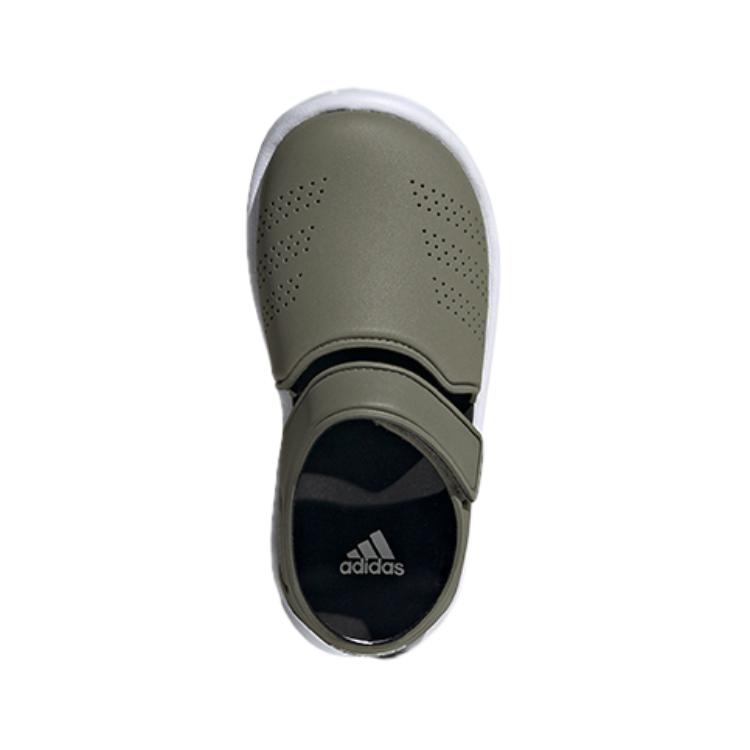 Сандалии adidas Fortaswim Stripes C (зеленые) — фото 5