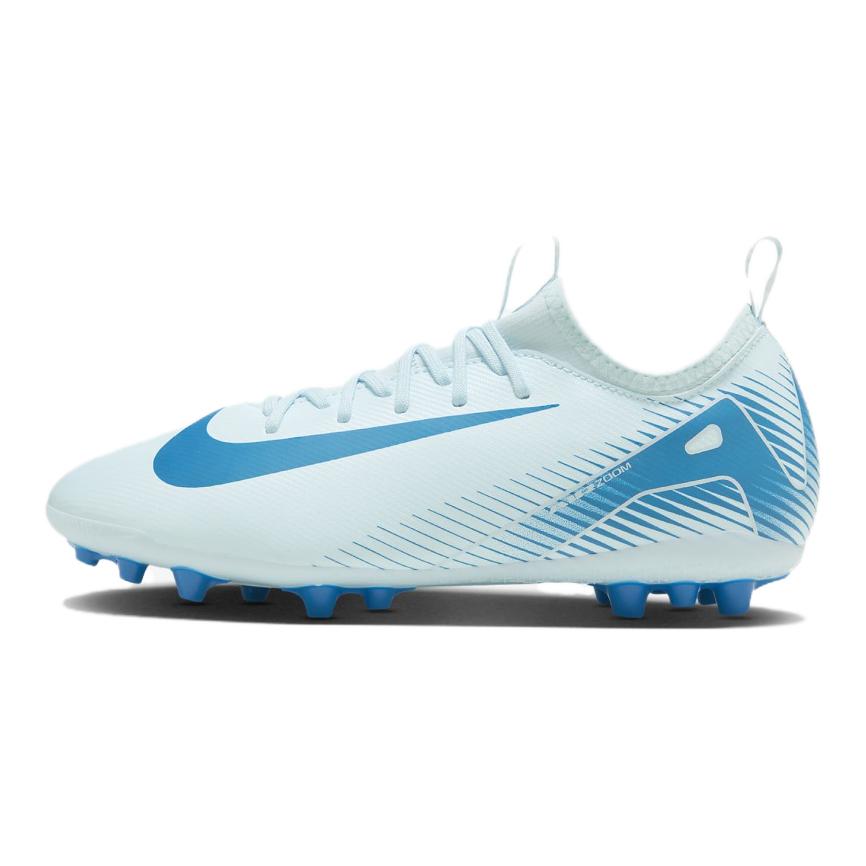 Nike Mercurial Series 16 Comfortable Support GS Low-top Football Shoes White and Blue Same Style for Men and Women