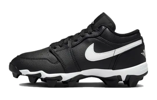 Jordan Air Jordan 1 Cushioning, Wear Resistant Low top Kids' Training Shoes Black White Kids'
